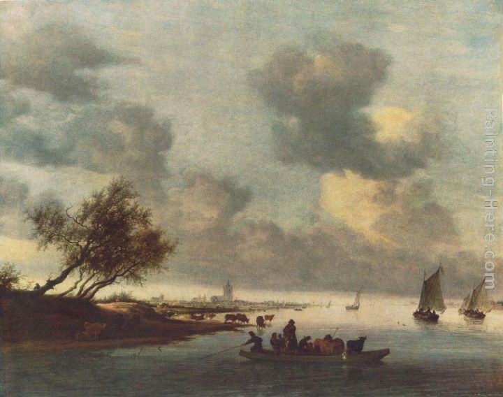 Salomon Van Ruysdael Canvas Paintings